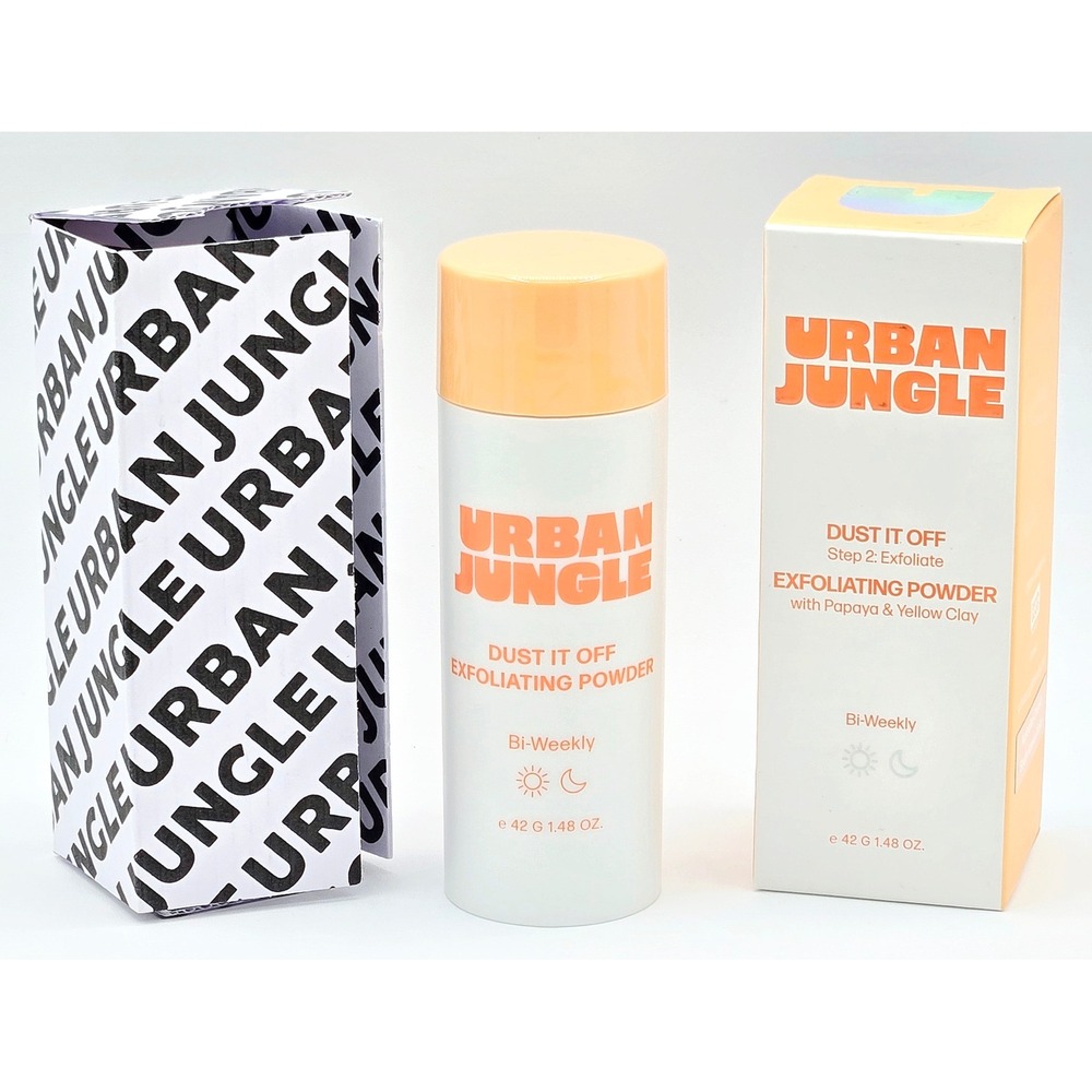Urban Jungle Dust It Off Exfoliating Powder 1.48 oz Unisex Orange Papaya Clay